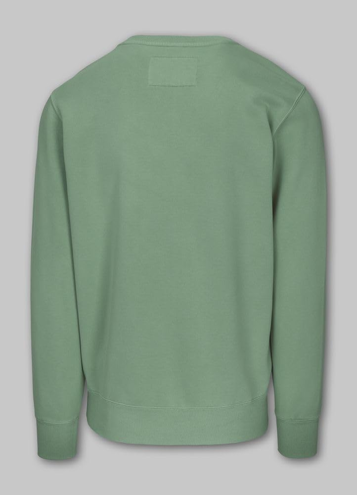 Pitbull Męska bluza basic męska wygodny sweter luźny sportowy krój Washed Lancaster II czas wolny Crewncek sportowa bluza XL, zielony, XL