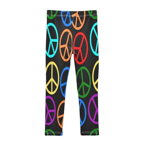 Bolaz Toddler Girls Leggings Printed Yoga Pants Leggings Colorful Circle for Kids2