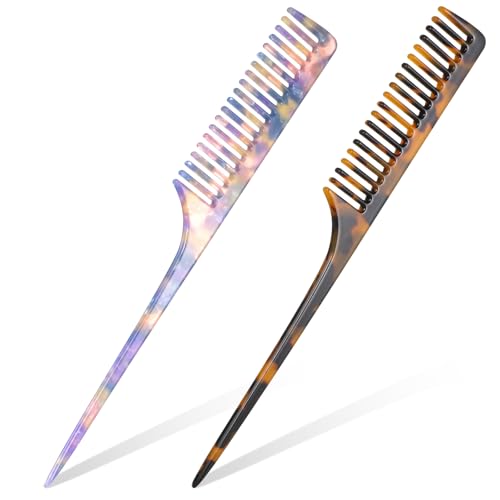 2 Peines Ratón Cola para Mujer Estilistas de Cabello miniatura 1