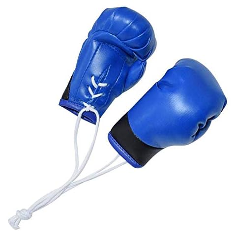 Mini Boxing Gloves Ornaments Miniature Punching Gloves Pendant Car Mirror Hanging Decoration Automobile Interior Decor Accessories Cover