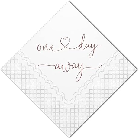 Rehearsal Dinner Party Favors Bulk Paper Napkins [Durable, Biodegradeable]