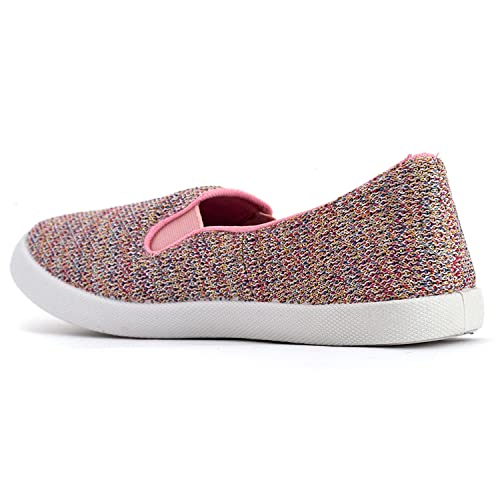 Image of Pro by Khadim's Textile Pink Slip-On Casual Shoe for Women