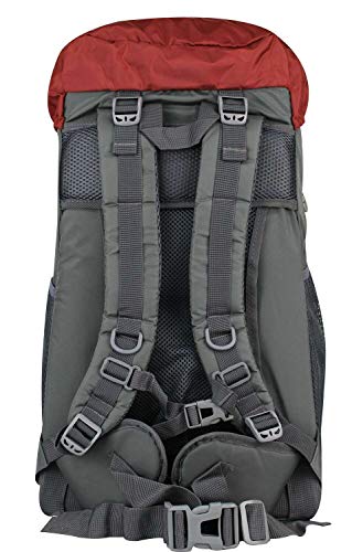 MOCHILA 33L RESISTENTE IMPERMEÁVEL TRILHA PESCA VIAGEM CAMPING MOTOBOY Cor:Vermelho