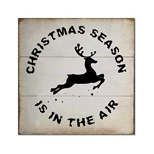 Plaque murale en bois esprit de Noël pour célébrer une pendaison de crémaillère