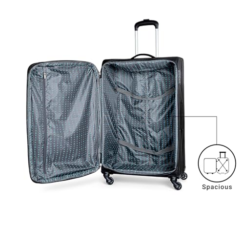 Image of VIP Elante - S03 Set of 3 (Cabin+Medium+Large) Trolley Bag, Cm | TSA | 4 Wheels | 3 Year International Warranty | Black & Three Grey Skybags Duffle Bags
