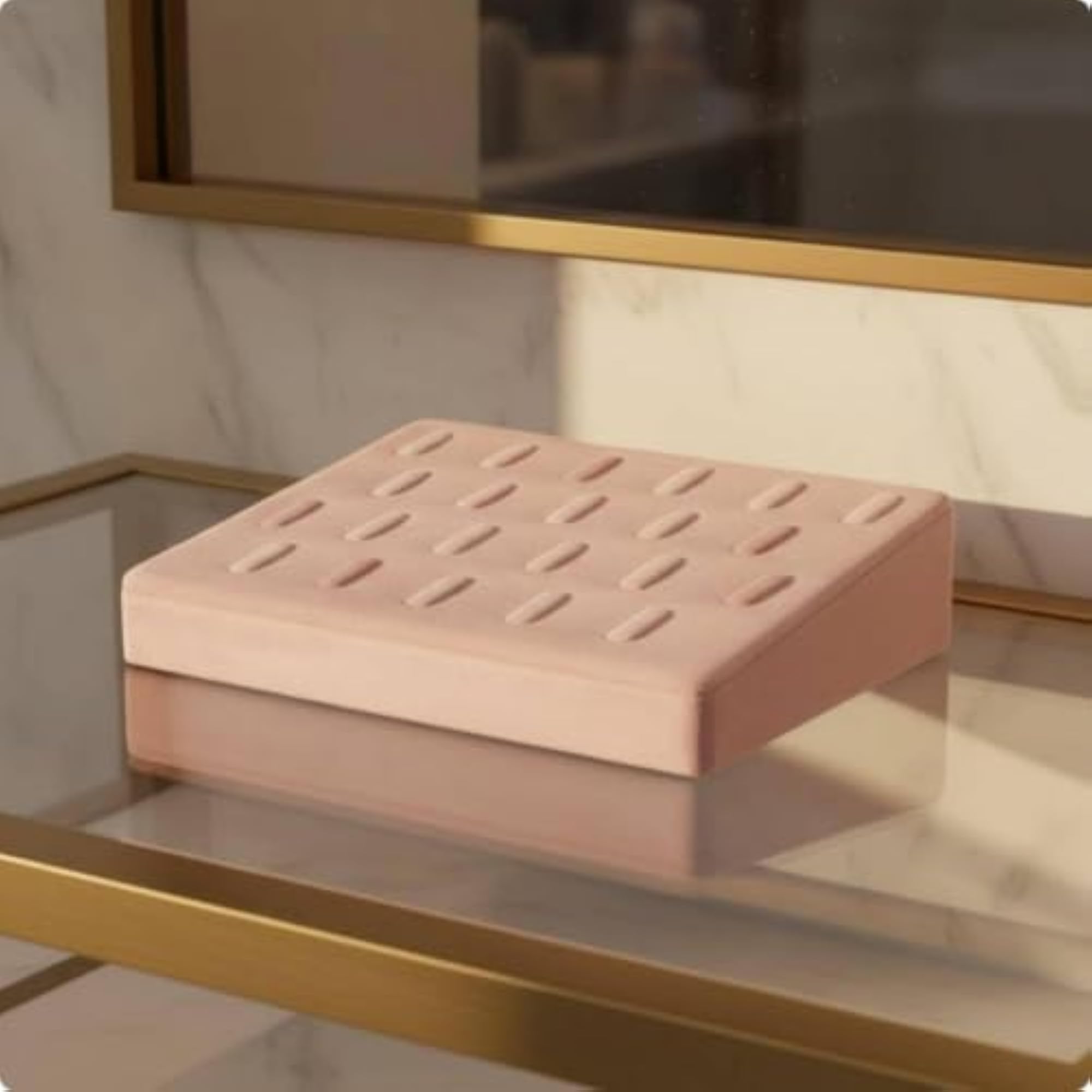 Elegant Velvet Jewelry Holder Display Tray for Earrings