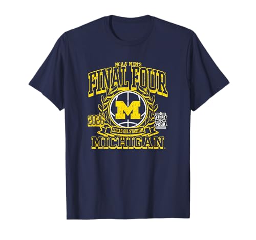 Michigan Wolverines Final Four 2026 Men's Basketball Retro T-Shirt