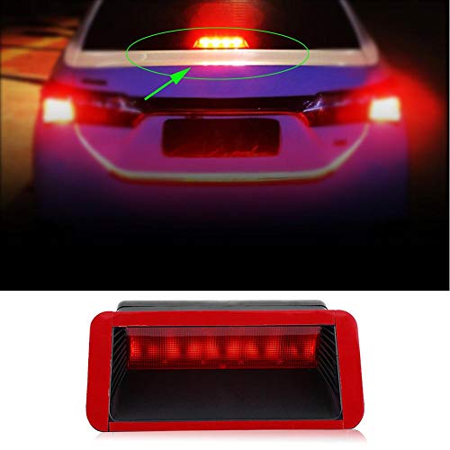 GOTOTOP Universal Third Brake Light 5 LED 12V Universal Car High Mount Rear Third 3rd Brake Stop Tail Light Lamp Red 7.3