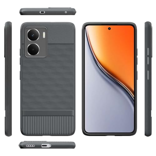 Image of Shockproof Case for Realme P3 5G | Full Camera Protection | TPU Flexible Back Cover for Realme P3 5G (Graphite Grey)