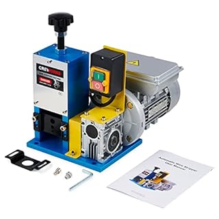 CREWORKS Macchina Spellacavi Elettrico 180W Spelafili Sguainacavi Professionale per il Riciclaggio di Rottami di Rame Φ1.5mm a Φ25mm (180W)