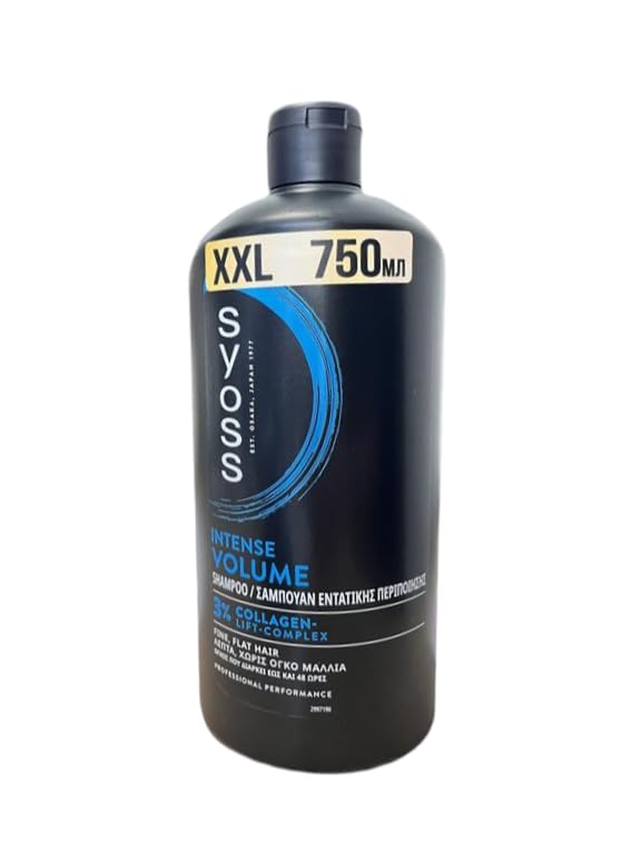 Syoss Champú Volume para cabello fino y arrugado, 750 ml, paquete de 1