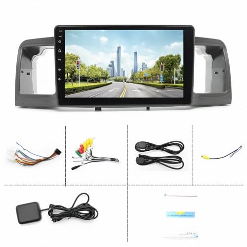 Radio coche 2 DIN para Toyota Corolla E120 E130 con pantalla y GPS 7