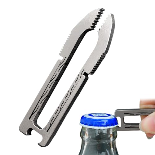 Pinzas para Hombre,Pinzas de Aleación de Titanio con Función de Abrebotellas para Camping - Herramienta Portátil para Camping, Senderismo, Viaje, Aire Libre y Manualidades | Actividades de