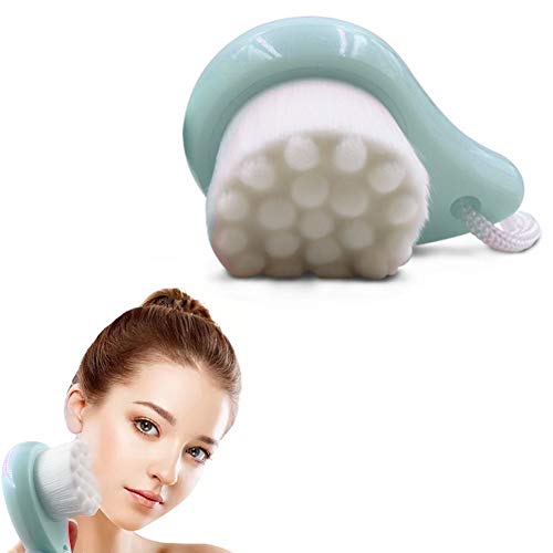 最安値 洗顔ブラシ 毛穴 洗顔 40万本の 極細毛 洗顔用フェイスブラシ 鼻プチ 手動 洗顔器 高級極細 フェイス メイクブラシ 美容グッズ美肌 柔らか 黒ずみ毛穴もスッキリ美肌 毛穴汚れ 角質除去 クレンジングブラシ ユニセックス グリーン の価格比較