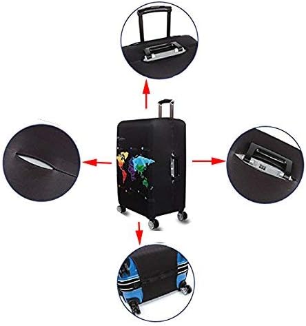 OuLi Store® Travel Luggage Cover Fit for 18-32 Inch Luggage Travel Luggage Protective Covers Suitcase Cover Elastic Dustproof Travel Accessories (Color 5, XL-(29-32 inch Luggage)) — view 3