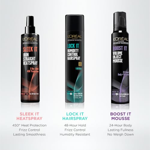 Image of L'Oreal Paris LOCK IT Humidity Control Hairspray (Packaging May Vary)