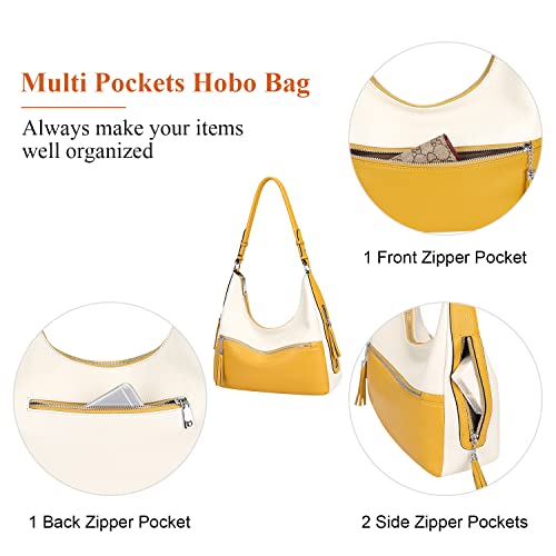 Image of Over Earth Genuine Leather Hobo Bags for Women Medium Soft Purses Casual Shoulder Bag and Handbags