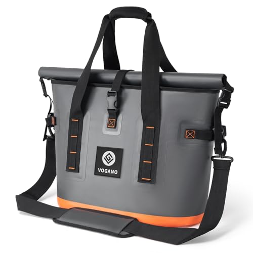 Image of Vogano 40 Can Soft Cooler Bag - Insulated Leak-Proof Large Cooler Bag with Roll-Top Waterproof Seal | Portable Ice Chest for Camping, Beach, Travel, Picnics | 24HR Cold Retention