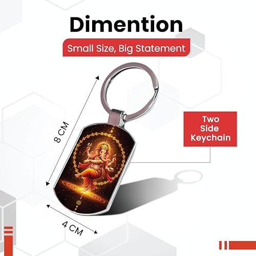 Image of Premium Printed Metal Keychain for Men & Women | High-Definition Artwork Print | Durable Key Ring for Car, Bike, Home & Office Keys | Stylish Decorative Key Holder Gift