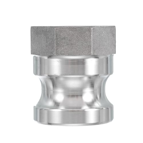 Acoplamiento camlock de aluminio de 2 pulgadas y rosca NPT macho a hembra uxcell pack de 2 4