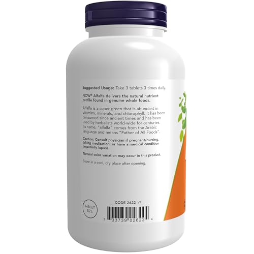 Now Foods 0733739026224 Supplements, Alfalfa 650 Mg Source Of Vitamin K thumb #2