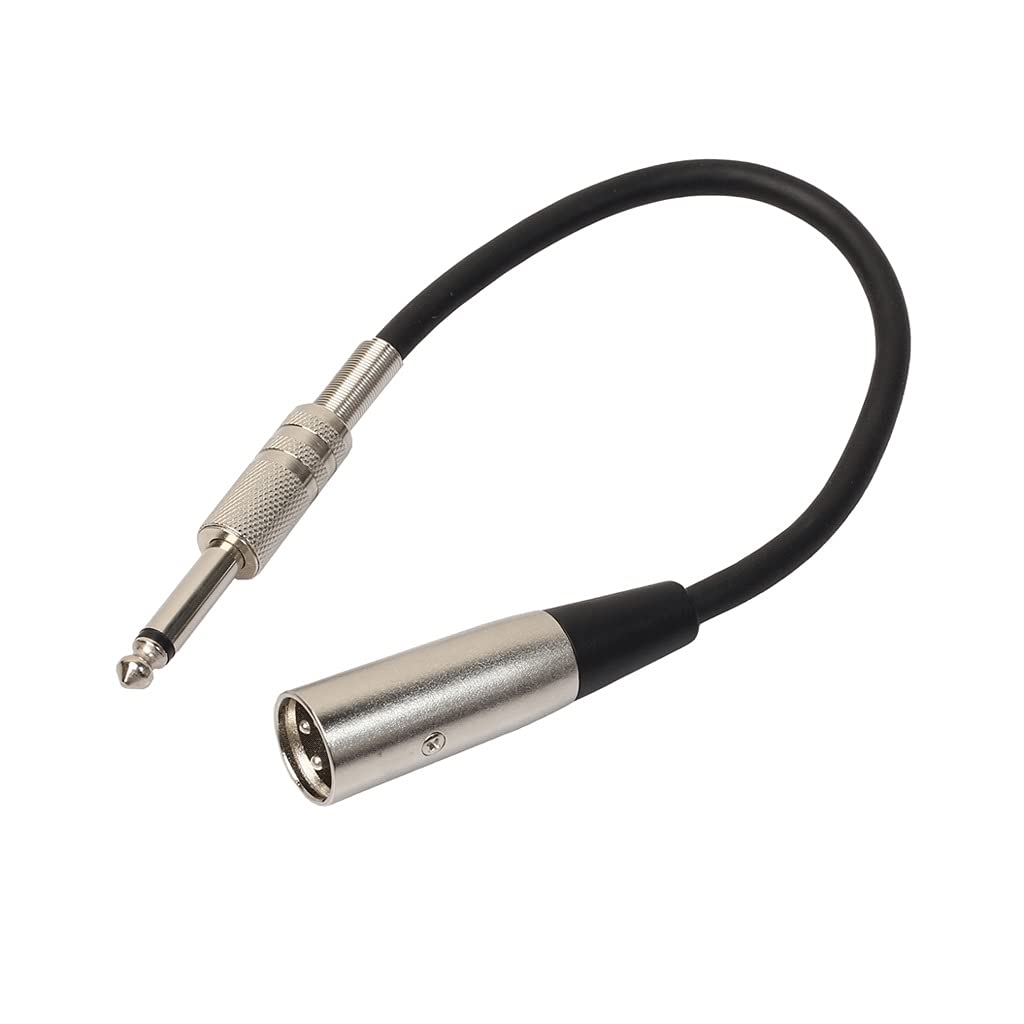 YUTR 3p Male Jack to 1/4" 6.35mm Female Plug Stereo Microphone Adapter, Channel Plug Adapter