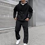 GOSEAGOTOFUN Mens Track Suits 2 Piece Set Athletic Jogging Gym Activewear Sweat Track Suits Sets Hoodie and Sweatpants Sets - Image 4