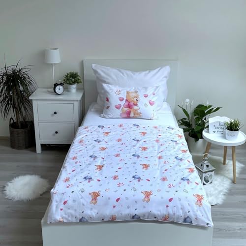 Miniatura 2 de Disney Winnie The Pooh Set De Ropa De Cama Para Niños Tigro Pimpi Ih-Oh Hojas Corazones Edredón 100 X 135 Cm Almohada 40 X 60 Cm, 100 Algodón