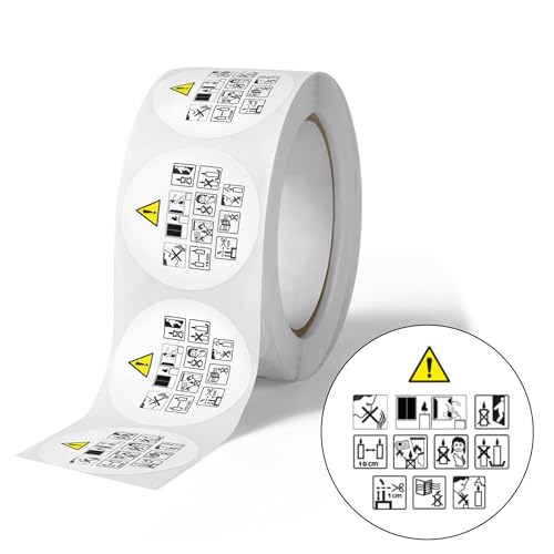 Avery - 500 Etiquettes AFNOR - CLP - Rondes Autocollantes en rouleau - 40 mm - Réglementaire Bougies - 1 rouleau de 500 Stickers pour étiquetage réglementaire des bougies