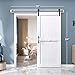 EaseLife 36 x 84 inch White Barn Door with 6.6FT Sliding Door Hardware Kit Included & Handle,Solid Wood Covered with Waterproof PVC Surface,DIY Assemblely,Easy Install,H-Frame,Fit 32-34in Wide Opening