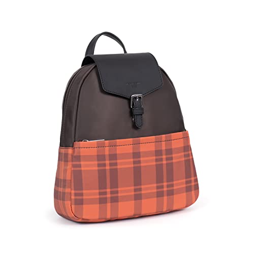 Sac à dos Hexagona orange femme : protégez votre téléphone avec style