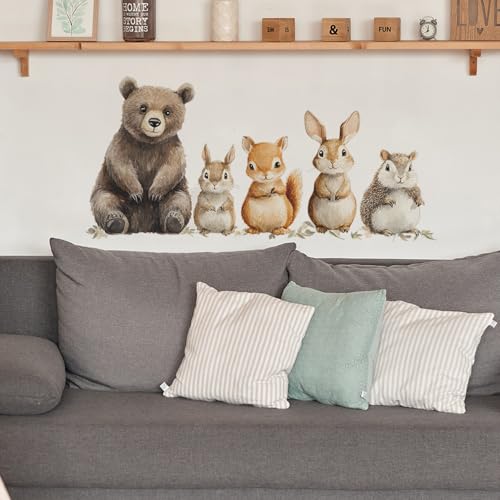 Vinilos decorativos bosques para pared de PVC infantil miniatura 6