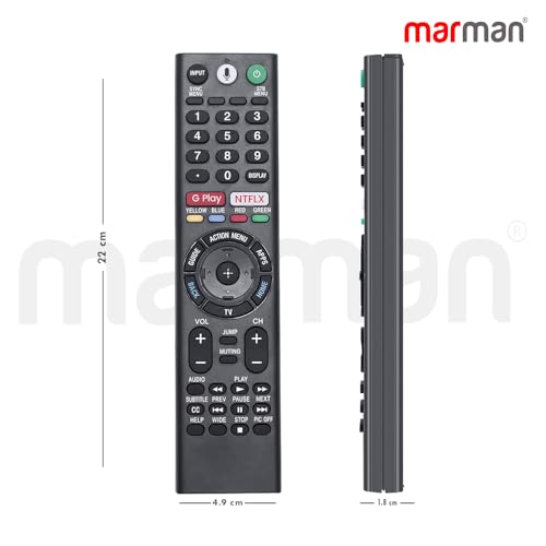 Image of marman RMF-TX310U Fit for Sony Bravia Television Remote Controller Support 4k QLED OLED Ultra HD Google Assistance with Voice Command XBR-85X900F 75X900F Series - Pairing Must !