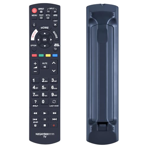 GOUYESHO Mando a Distancia de Repuesto N2QAYB001111 para Panasonic Viera LCD LED TX-65EX600B TX-49EX633E TX-49EX580B TX-49EX600B TX-49EX600E TX-75EXW784 TX-40EX703E TX-49EXF687