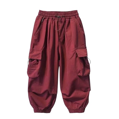 Boys Y2k Fashion Cargo Pants Kids Boys Girls Baggy Wide Leg Hip Hop Sweatpants Multic-Pockets Street Dance Outfits