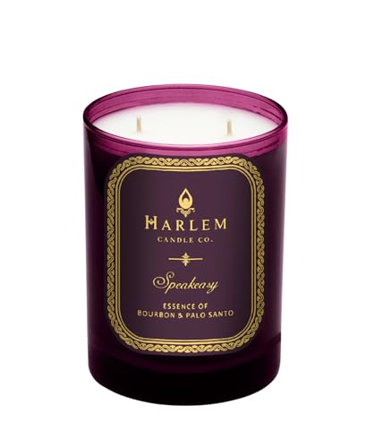 Harlem-Candle-Co-Speakeasy-Luxury-Candle-11-oz-Burgundy-Glass-Jar-Double-Wick-Soy-Wax-Gift-Box-Palo-Santo-Cardamom-Incense-Bourbon-Licorice-Tobacco-and-Pachouli-80-Hour-Burn Harlem Candle Co Speakeasy Luxury Candle 11 oz Burgundy Glass Jar Double Wick Soy Wax Gift Box Palo Santo Cardamom Incense Bourbon Licorice Tobacco and Pachouli 80 Hour Burn