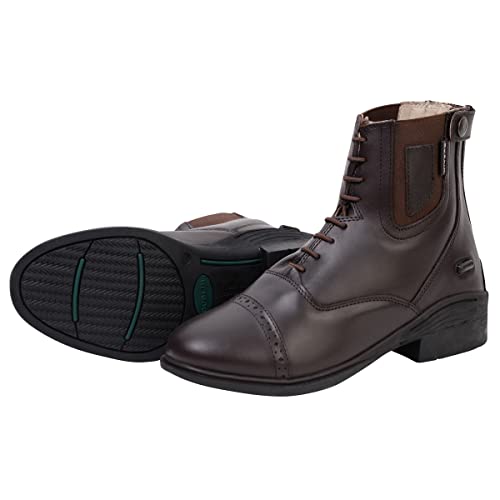 Dublin Evolution Lace Front Paddock Boots, Brown, Adults 4