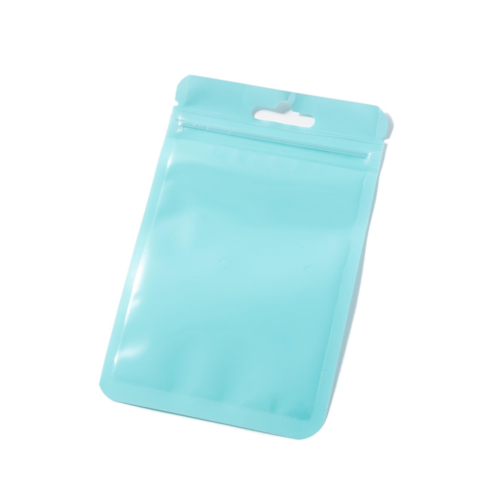 Doxicey Jewelry Package Bags 100Pcs Self-Sealing Resealable Bag Foil Zipper Pouch Jewelry Display Organization Packaging Gift Storage for Necklace Bracelet Earring Ring(Sky Blue,6x10cm)