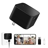 CLYZSTU ACアダプター 小型カメラ 隠しカメラ スパイカメラ WiFi スマホで遠隔操作 SDカードなくても録画撮影でき 充電器型カメラ 盗撮 防犯監視カメラ 1080P 長時間録画 挿すだけ 動体検知 警報通知 ループ録画 128GBカードまで対応 日本語説明書