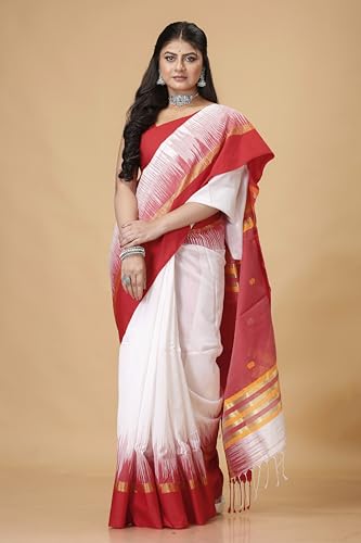 Image of OISHANI SAREE GHOR Women's Traditional Ikkat Handloom Sarees