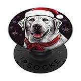 Photo Gallery divertente labrador retriever di natale che indossa un cappello rosso di babbo natale popsockets popgrip intercambiabile Photo Gallery divertente labrador retriever di natale che indossa un cappello rosso di babbo natale popsockets popgrip intercambiabile