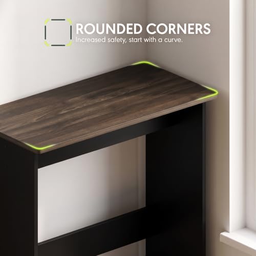 FURINNO Simplistic Study Table, Columbia Walnut - image 6