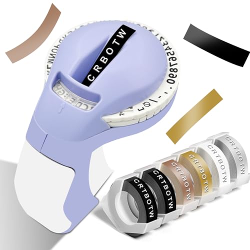 CRTBOTW Retro Embossing Label Maker Machine with Tapes, Old School...