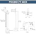 FBUKE Free Standing Tub Faucet Brushed Gold, Floor Mount Freestanding Tub Faucets, Brass Stand Alone Tub Filler, Waterfall High Flow Bathtub Shower Mixer Tap
