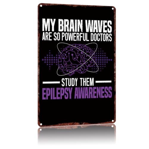 Epilepsy Funny Metal Tin Sign Vintage Bath Bathroom Laundry Room Decor Wall Signs 8X12Inch