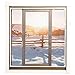 DIY Magnetic Window Insulation kit Transparent Film with White Frame Max 56