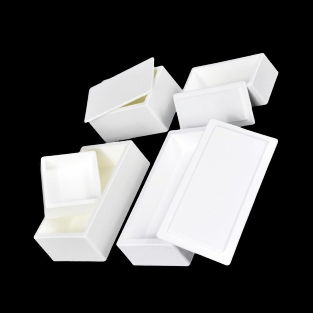 Crisol de óxido de magnesio con tapa contra choque térmico