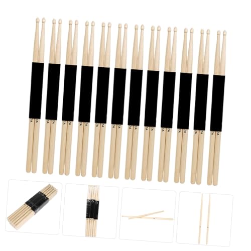 Baquetas de arce HANABASS, 12 pares, con punta de nailon, para práctica de batería, jazz y principiantes miniatura 5