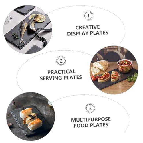 Platos aislantes negros para sushi 2 piezas miniatura 7