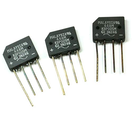 (SY #34) 30pcs General Instruments Silicon Bridge Rectifier Diodes KBP005M 50v 2A